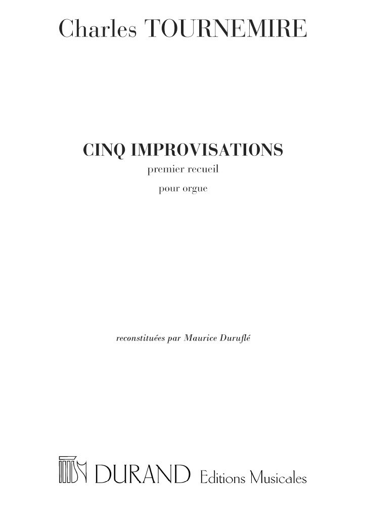 Cinq Improvisations (premier recueil)
